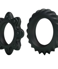 Alternative view of BAILE - KIT 2 RING FLOWERING SILICONE RINGS
