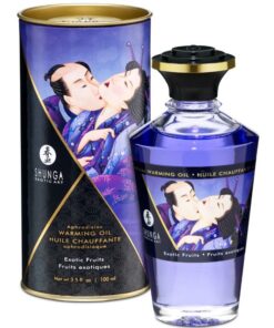 SHUNGA - HEAT EFFECT MASSAGE OIL EXOTIC FRUITS FLAVOR 100 ML