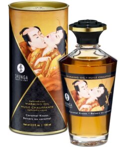 SHUNGA - MASSAGE OIL WITH HEAT EFFECT CARAMEL FLAVOR 100 ML