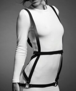 Alternative view of BIJOUX - INDISCRETS MAZE HARNESS DRESS SHAPE BROWN