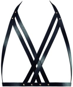 BIJOUX INDISCRETS MAZE - HALTER BRA HARNESS BLACK