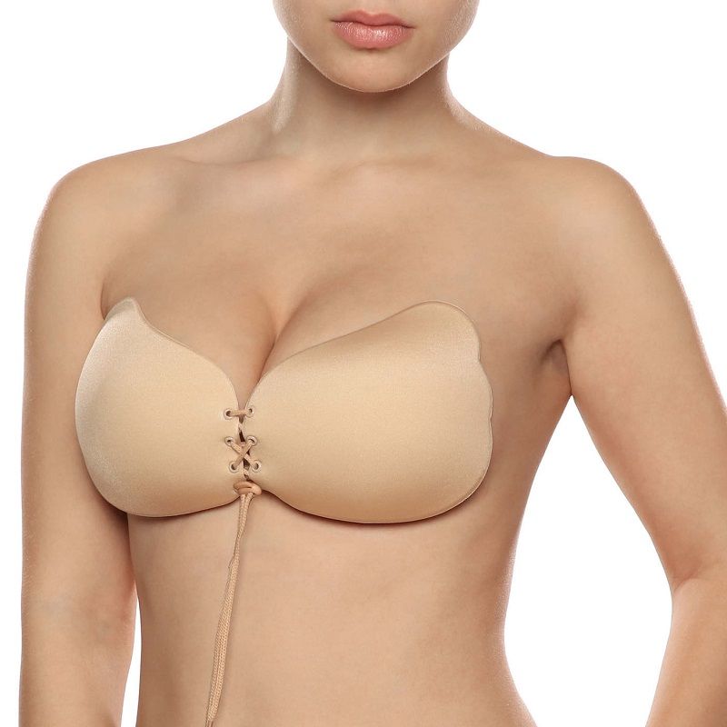 BYE-BRA - LACE-IT ENHANCEMENT PUSH-UP BEIGE CUP D - Image 3