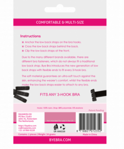 Alternative view of BYE-BRA - OPEN BACK BRA ADAPTER BLACK  WHITE