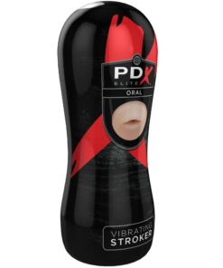Alternative view of PDX ELITE - VIBRATING ORAL STROKER