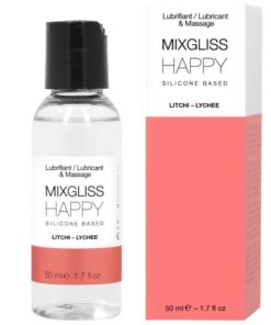 MIXGLISS - HAPPY LITCHI SILICONE LUBRICANT 50 ML