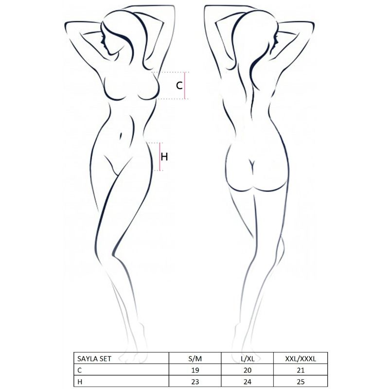 PASSION WOMAN SAYLA SET NEGRO TALLA S/M - Image 2