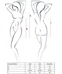 Alternative view of PASSION - WOMAN HELLEN VESTIDO Y TANGA TALLA L/XL