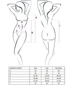 Alternative view of PASSION - WOMAN MADDIE CORSET NEGRO TALLA L/XL