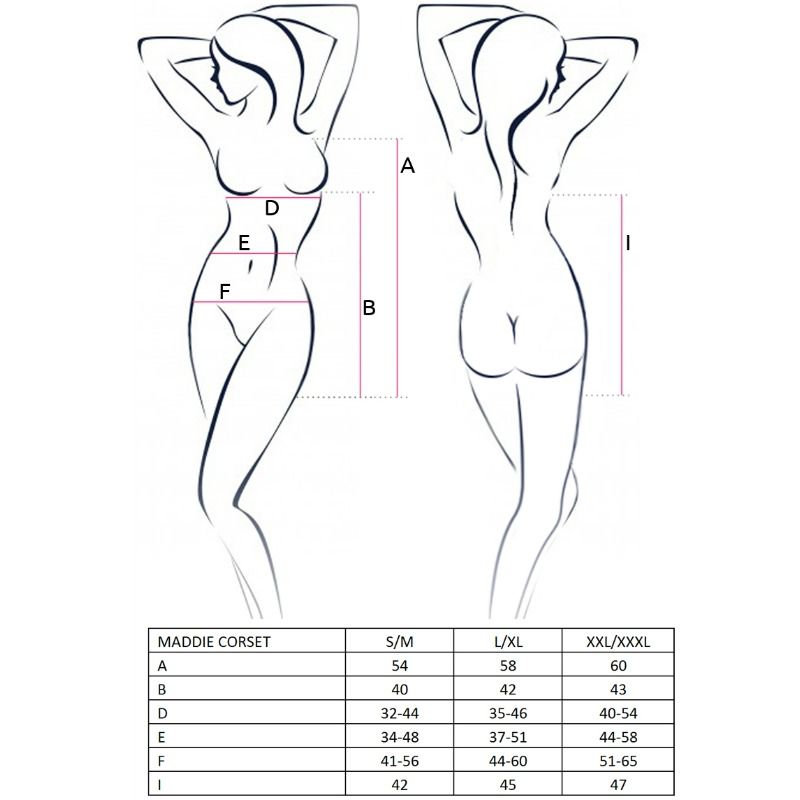 PASSION - WOMAN MADDIE CORSET NEGRO TALLA L/XL - Image 2