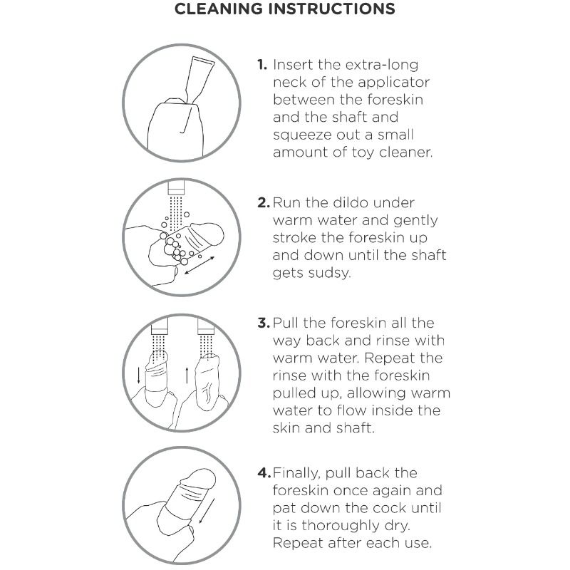 KING COCK - REALISTIC DILDO UNCUT FLESH 23 CM - Image 4