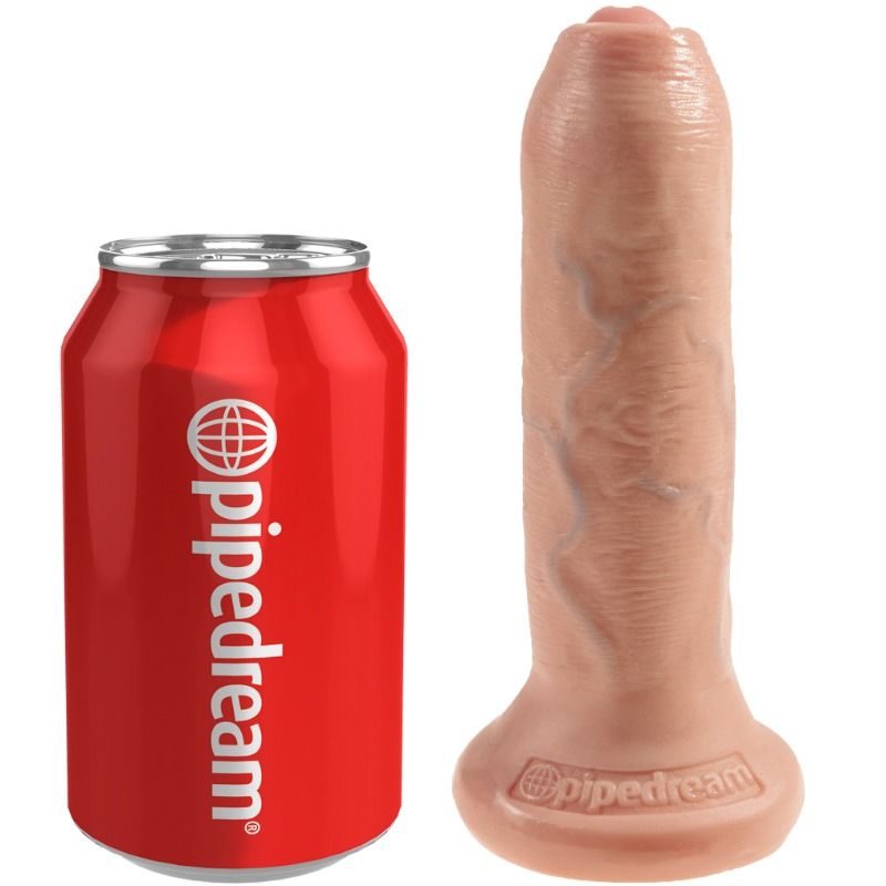 KING COCK - REALISTIC DILDO UNCUT FLESH 15 CM - Image 4