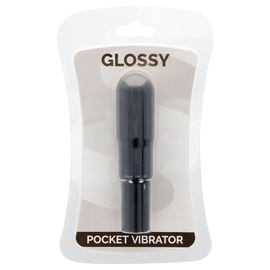 GLOSSY - POCKET VIBRATOR BLACK - Image 3