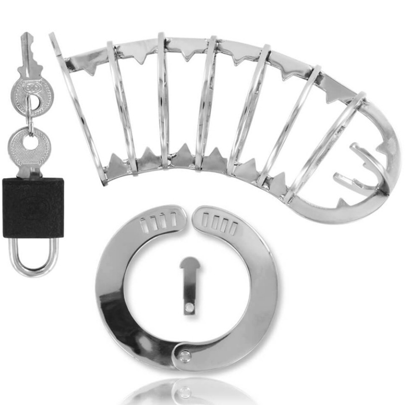 METAL HARD - PENIS CAGE WITH SECURITY LOCK 14 CM - Image 2
