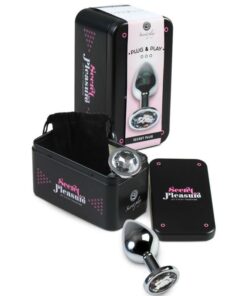 Alternative view of SECRETPLAY - PLUG ANAL TRANSPARENT ALUMINUM 8 CM