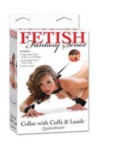 Alternative view of FETISH FANTASY SERIES - COLLAR WITH CUFFS  LEASH