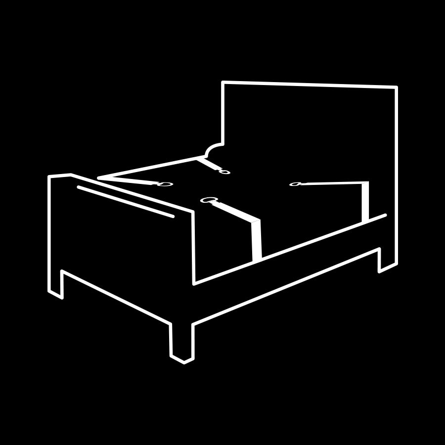 FETISH SUBMISSIVE - SET OF HANDCUFFS AND TIES WITH NOPRENE LINING - Image 3