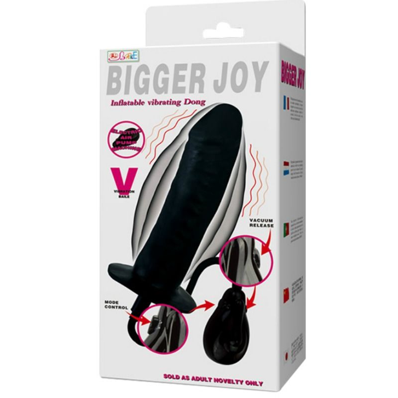 BAILE - BIGGER JOY INFLATABLE DILDO WITH VIBRATION 16 CM - Image 3