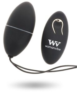 WOMANVIBE - ALSAN EGG REMOTE CONTROL BLACK SILICONE BLACK
