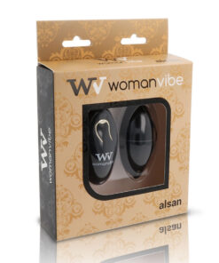 Alternative view of WOMANVIBE - ALSAN EGG REMOTE CONTROL BLACK SILICONE BLACK