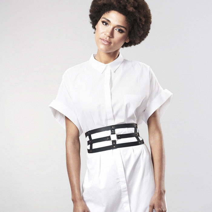 BIJOUX - INDISCRETS MAZE BELT WITH STRAP BLACK - Image 3