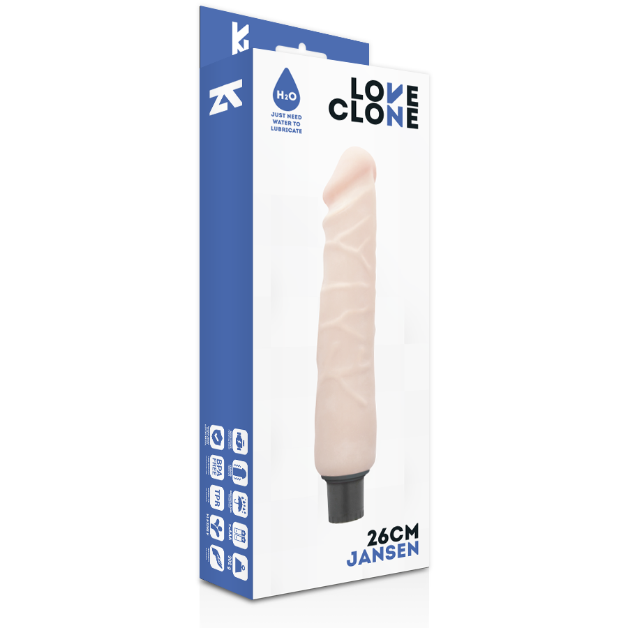 LOVECLONE - JANSEN SELF LUBRICATION VIBRATOR 26 CM -O- 4.2 CM - Image 4