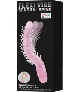Alternative view of BAILE - FLEXI VIBE SENSUAL SPINE BENDABLE VIBRATING DILDO LILAC 23.5 CM