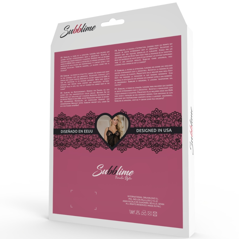 SUBBLIME FETISH CHEMISE AND GARTER BELT S/M - Image 5