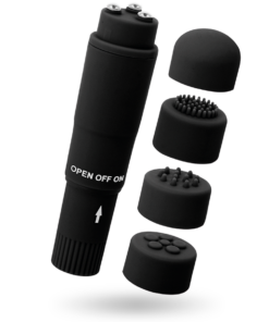 Alternative view of GLOSSY - KURT POCKET MASSAGER BLACK