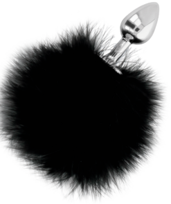 Alternative view of DARKNESS - EXTRA ANAL BUTTPLUG WITH TAIL BLACK 7 CM