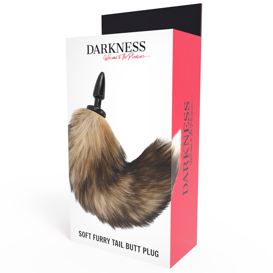 DARKNESS - NATURAL TAIL WITH SILICONE ANAL PLUG 10 CM - Image 4