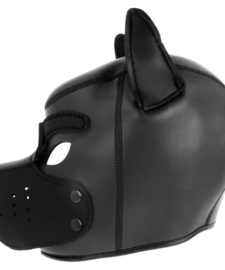 Alternative view of DARKNESS - NEOPRENE DOG MASK WITH REMOVABLE MUZZLE M