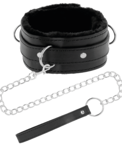 Alternative view of DARKNESS - COMFORTABLE POSTURE NECKLACE WITH LEATHER CHAIN