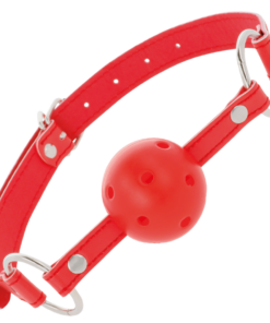 Alternative view of DARKNESS - RED BREATHABLE GAG