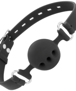 Alternative view of DARKNESS - BLACK BREATHABLE SILICONE GAG
