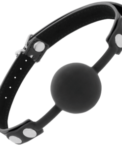 Alternative view of DARKNESS - BLACK SILICONE GAG