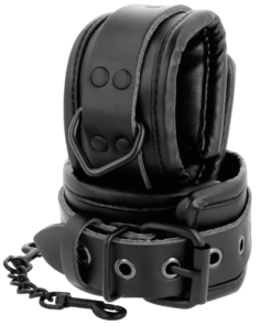 Alternative view of DARKNESS - ADJUSTABLE BLACK LEATHER HANDS HANDCUFFS
