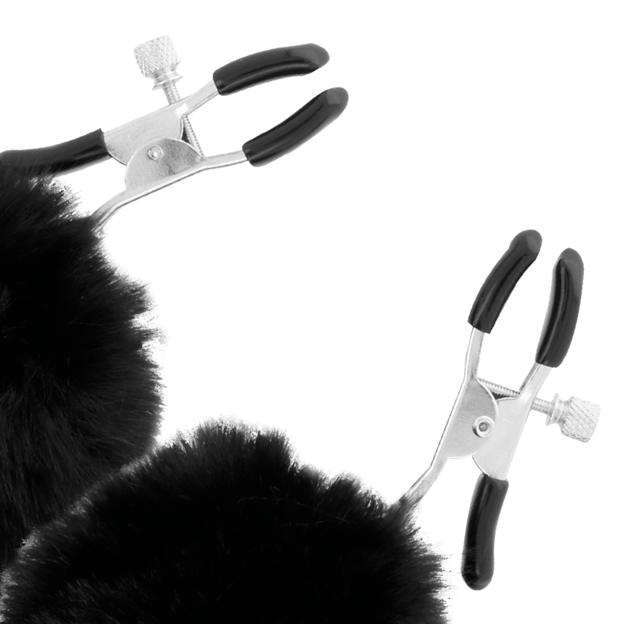DARKNESS - NIPPLE CLAMPS WITH POM POMS 1 - Image 2