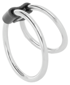 Alternative view of DARKNESS - DOUBLE METAL PENIS RING