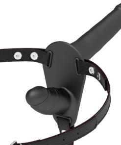 FETISH SUBMISSIVE HARNESS - BLACK DOUBLE PENETRATION