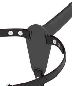FETISH SUBMISSIVE HARNESS - BLACK SILICONE 15 CM