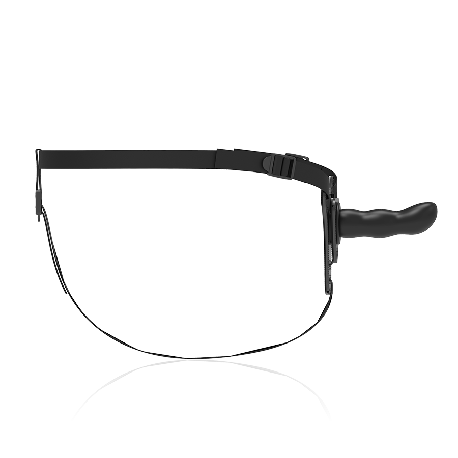 FETISH SUBMISSIVE HARNESS - BLACK SILICONE G-SPOT 16 CM - Image 4