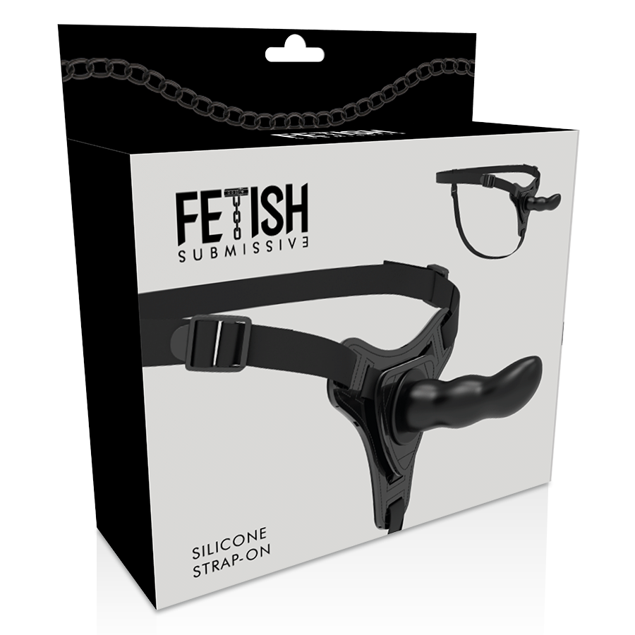FETISH SUBMISSIVE HARNESS - BLACK SILICONE G-SPOT 16 CM - Image 5