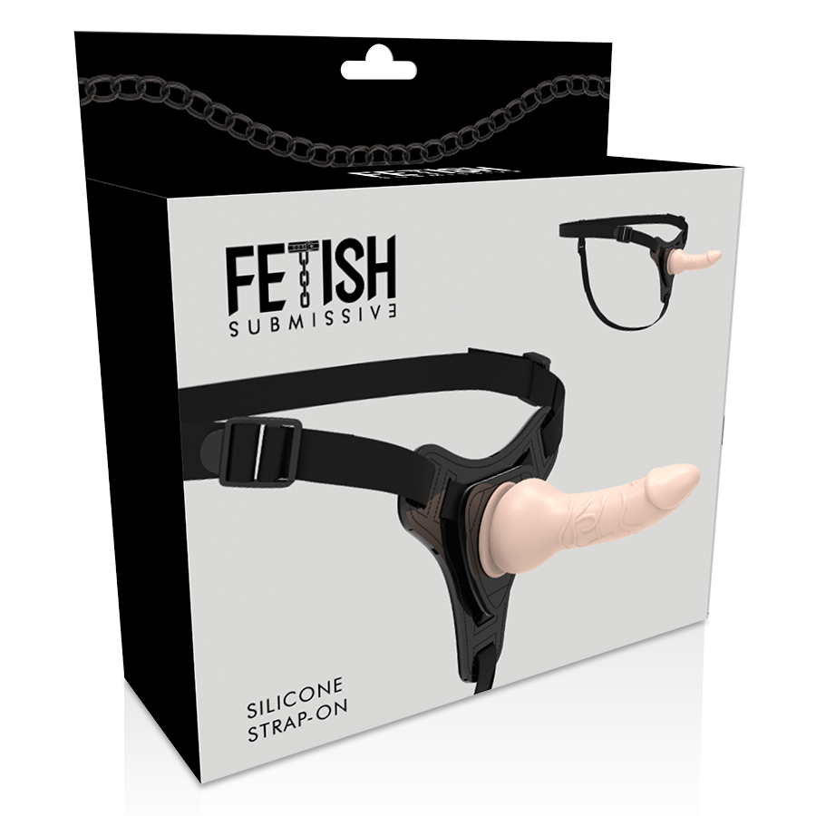 FETISH SUBMISSIVE HARNESS - FLESH REALISTIC SILICONE 16 CM - Image 5