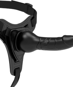 FETISH SUBMISSIVE HARNESS - BLACK SILICONE REALISTIC 16 CM
