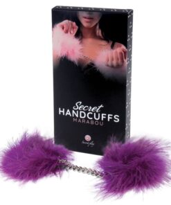 Alternative view of SECRETPLAY - PURPLE MARABOU HANDCUFFS