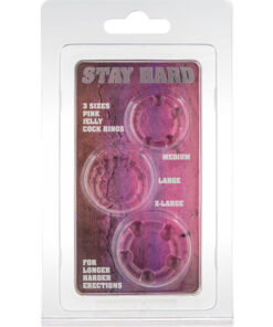 Alternative view of SEVEN CREATIONS - SET OF THREE PINK PENIS RINGS