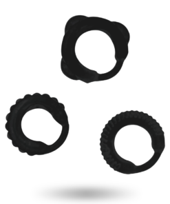 Alternative view of ADDICTED TOYS - C-RING SET BLACK