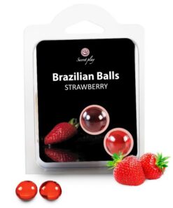 SECRETPLAY - 2 BRAZILIAN BALLS STRAWBERRY