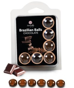 SECRETPLAY - SET 6 BRAZILIANS BALLS CHOCOLATE