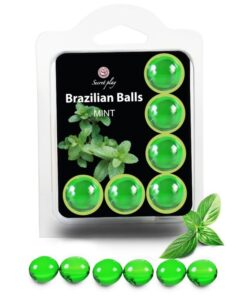 SECRETPLAY - SET 6 BRAZILIANS BALLS MINT